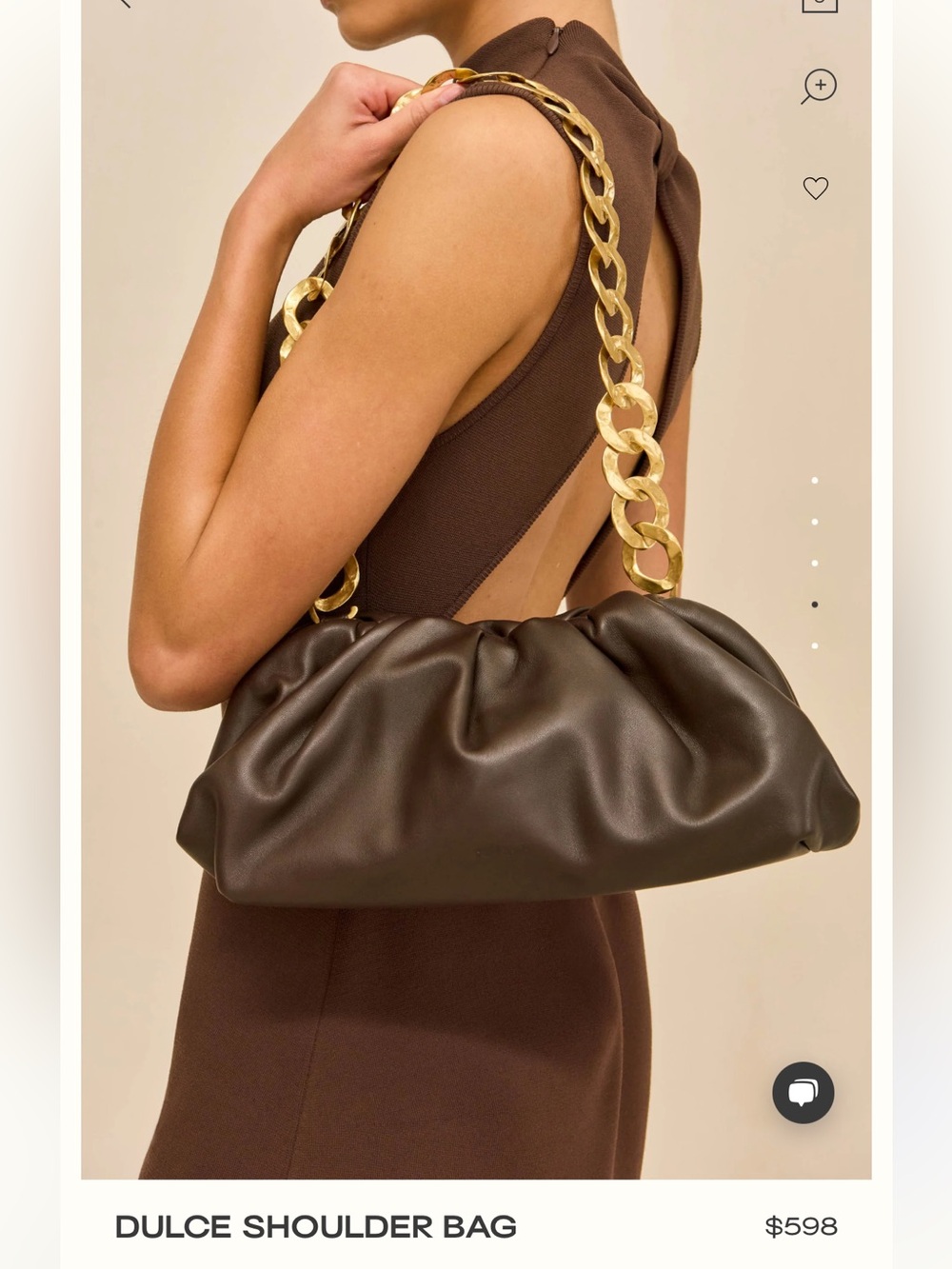 Cult Gaia Dulce Shoulder Bag in Luwak - Picture 6 of 6